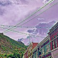 Beautiful Dramatic Clouds over a Lovely Old Town