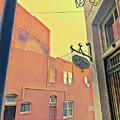 Bisbee Side Street with Yellow Sky